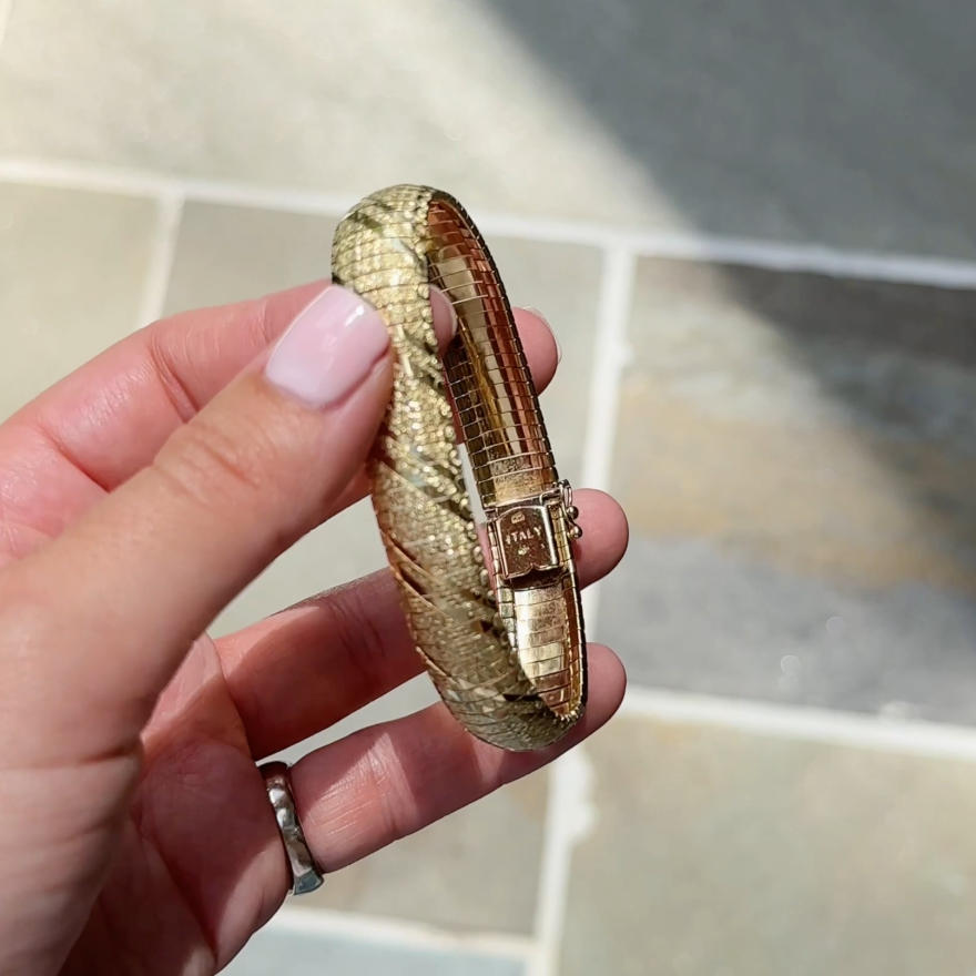 Italian Gold Bracelet 10K Yellow Gold